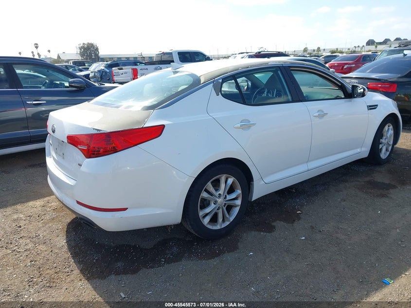 2013 Kia Optima VIN 5XXGM4A70DG190019 IAAI salvage auction — NORMAL WEAR, Clear - Dealer Only (California), sold $1,000 on 2026-07-13 (photo 4)