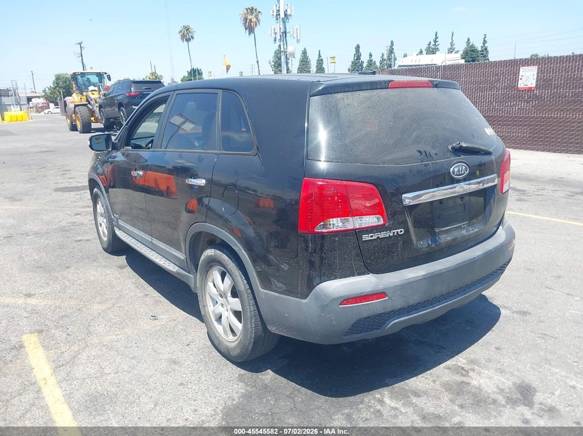 2011 Kia Sorento VIN 5XYKTCA11BG056714 IAAI salvage auction — THEFT, Salvage (California), sold $875 on 2026-07-10 (photo 3)