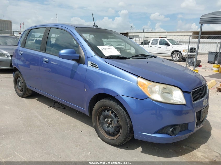 2009 Chevrolet Aveo VIN KL1TD66E79B316236 IAAI salvage auction — REAR END, Salvage (Texas), sold $250 on 2026-08-02 (photo 1)