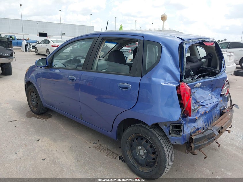 2009 Chevrolet Aveo VIN KL1TD66E79B316236 IAAI salvage auction — REAR END, Salvage (Texas), sold $250 on 2026-08-02 (photo 3)