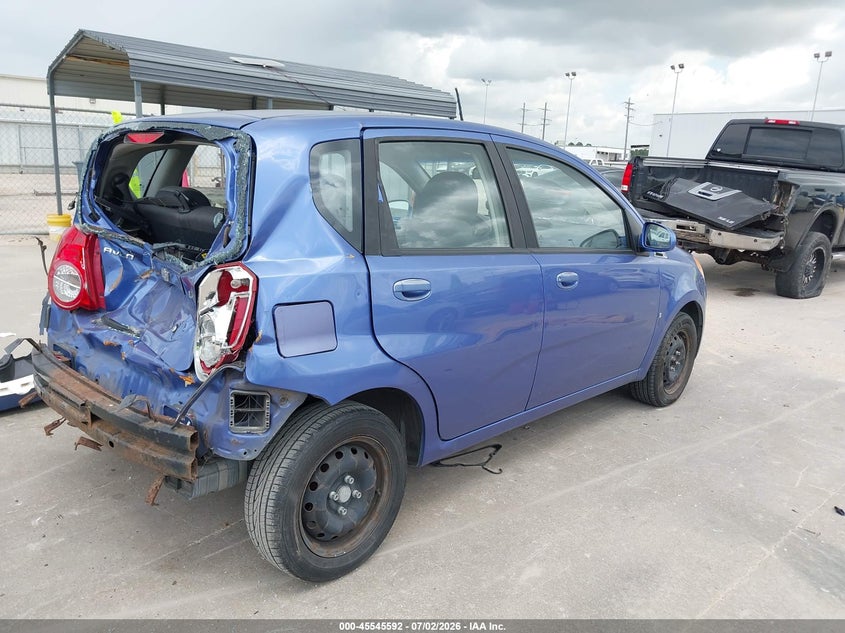 2009 Chevrolet Aveo VIN KL1TD66E79B316236 IAAI salvage auction — REAR END, Salvage (Texas), sold $250 on 2026-08-02 (photo 4)
