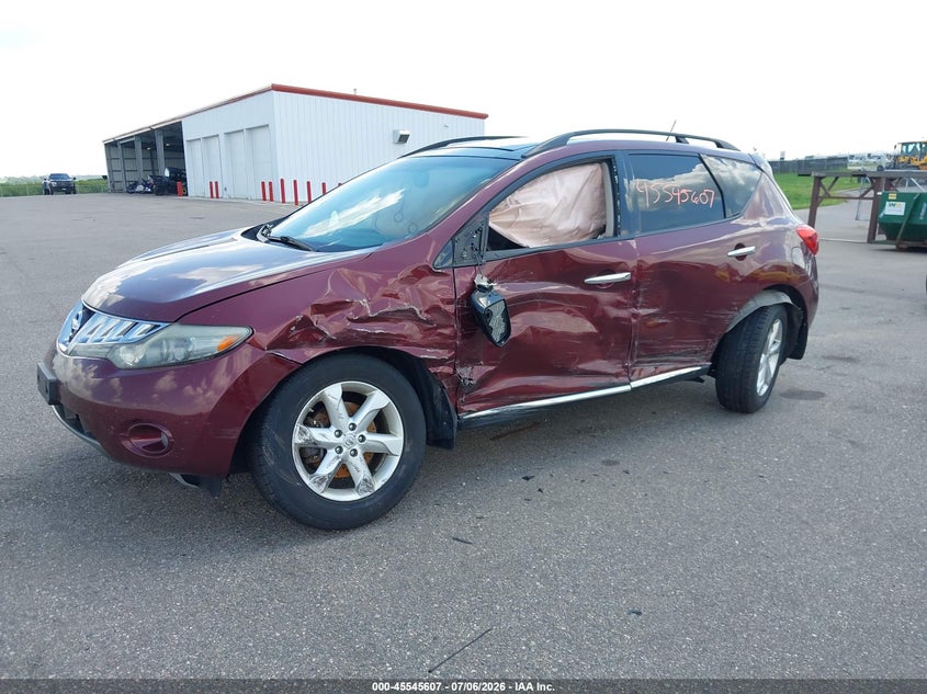 2009 Nissan Murano VIN JN8AZ18W79W124676 IAAI salvage auction — LEFT & RIGHT, Parts Only Bos (Minnesota), sold $25 on 2026-07-13 (photo 6)