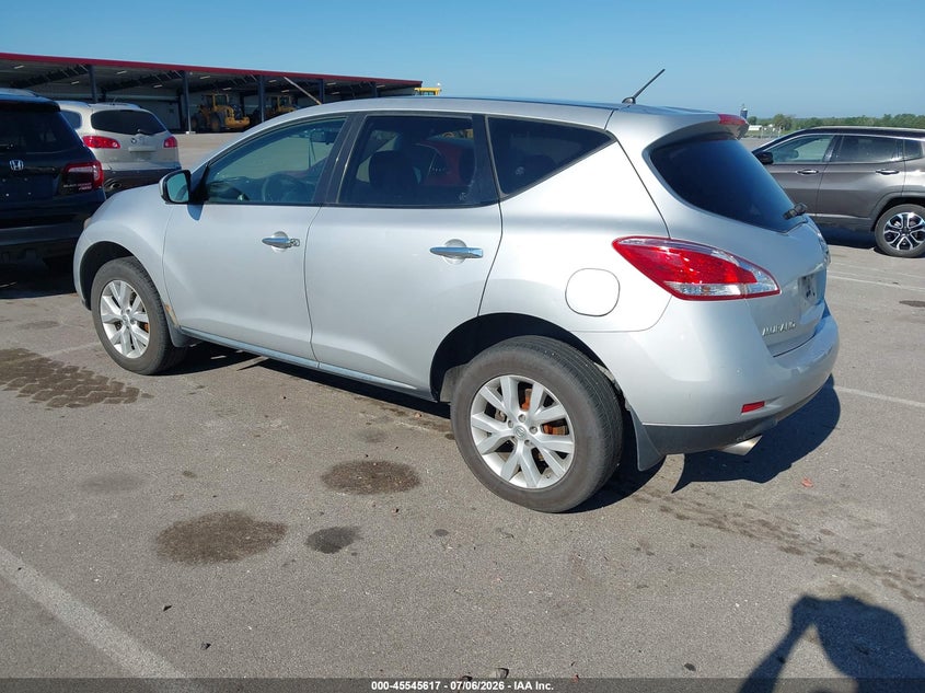 2013 Nissan Murano VIN JN8AZ1MWXDW304376 IAAI salvage auction — STORM DAMAGE, Certificate Of Title (Nebraska), sold $75 on 2026-07-30 (photo 3)
