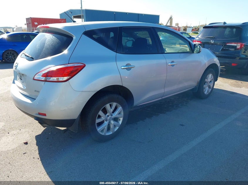 2013 Nissan Murano VIN JN8AZ1MWXDW304376 IAAI salvage auction — STORM DAMAGE, Certificate Of Title (Nebraska), sold $75 on 2026-07-30 (photo 4)