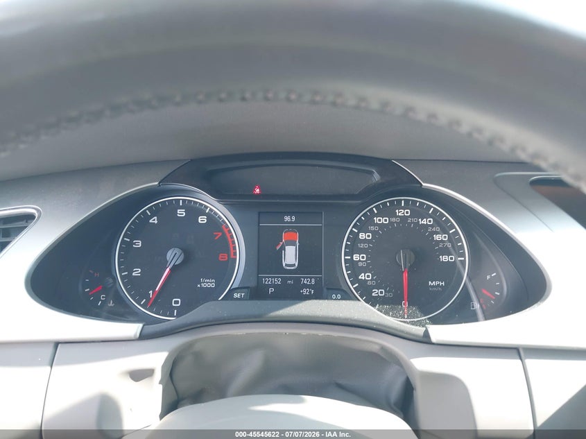 2011 Audi A4 VIN WAUWFAFL4BA139512 IAAI salvage auction — NORMAL WEAR, Clear (Oklahoma), sold $2,000 on 2026-07-14 (photo 7)