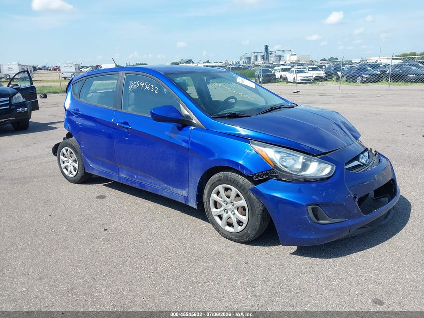 2014 Hyundai Accent VIN KMHCT5AEXEU173046 IAAI salvage auction — REAR END, Parts Only Bos (Minnesota), sold $25 on 2026-07-29 (photo 1)
