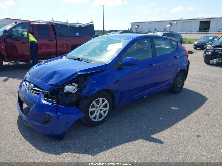 2014 Hyundai Accent VIN KMHCT5AEXEU173046 IAAI salvage auction — REAR END, Parts Only Bos (Minnesota), sold $25 on 2026-07-29 (photo 2)