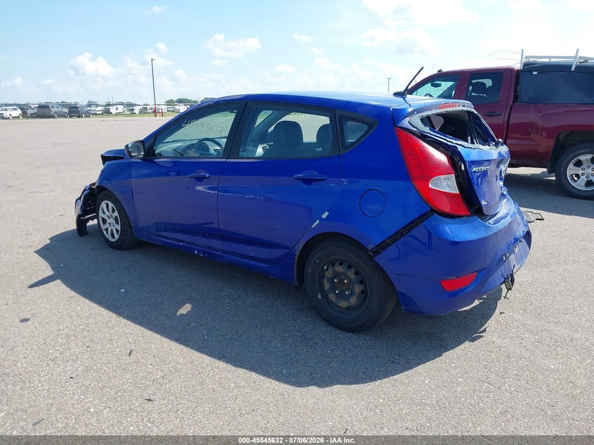 2014 Hyundai Accent VIN KMHCT5AEXEU173046 IAAI salvage auction — REAR END, Parts Only Bos (Minnesota), sold $25 on 2026-07-29 (photo 3)