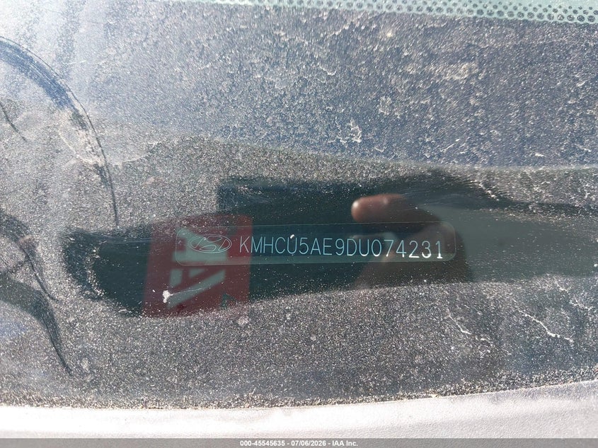 2013 Hyundai Accent VIN KMHCU5AE9DU074231 IAAI salvage auction — REAR END, Salvage (California), sold $1,575 on 2026-07-30 (photo 9)