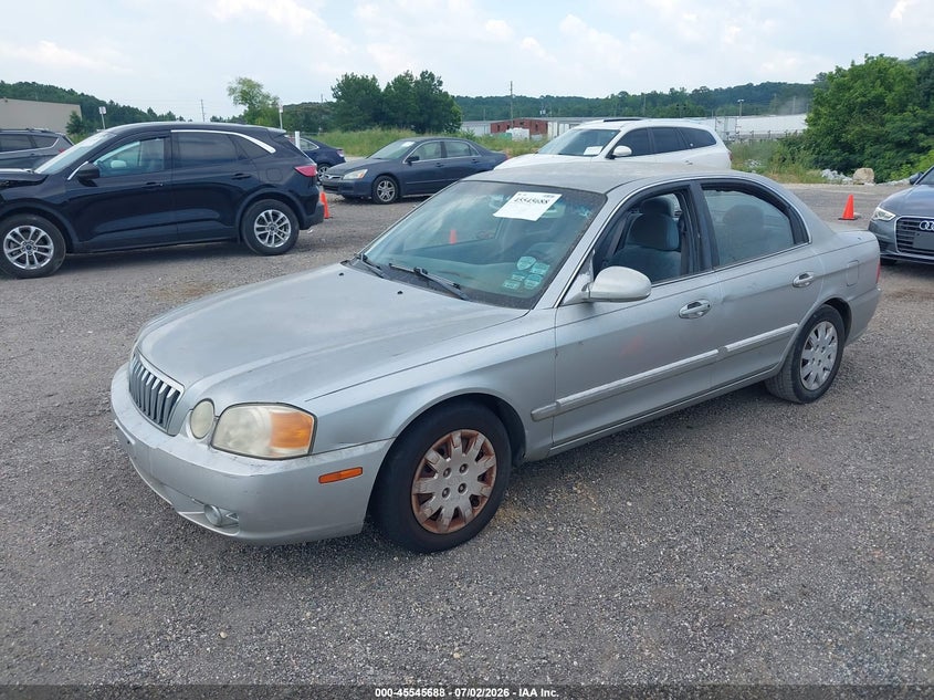 2003 Kia Optima VIN KNAGD126935202463 IAAI salvage auction — NORMAL WEAR, Clear (Alabama), sold $325 on 2026-07-08 (photo 2)