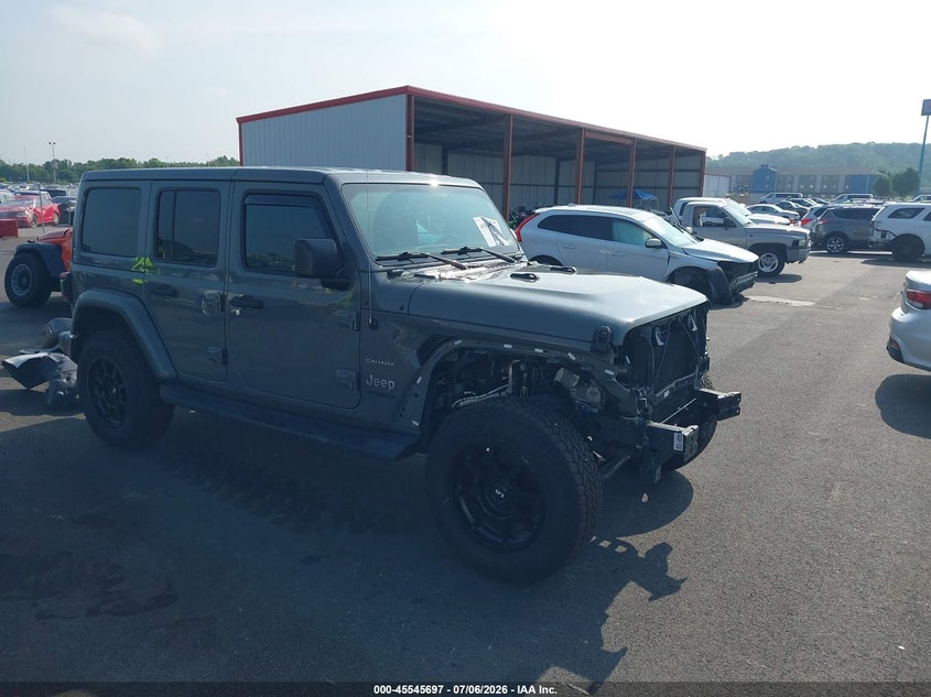 2020 Jeep Wrangler / VIN 1C4HJXEMXLW335594 — IAAI salvage auction photo