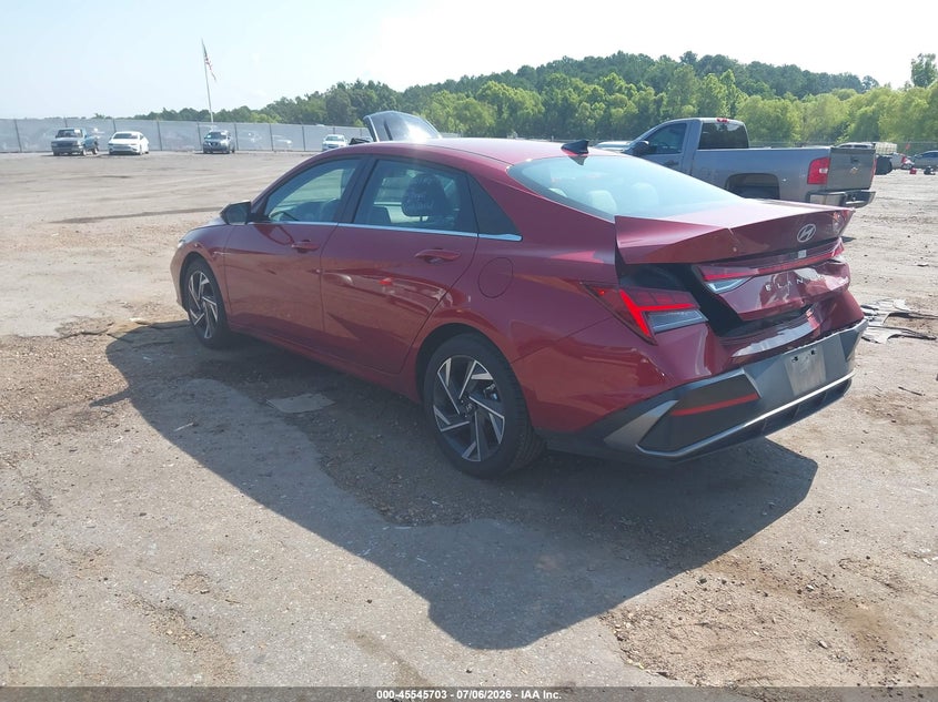 2025 Hyundai Elantra VIN KMHLP4DG6SU024897 IAAI salvage auction — REAR END, Enterprise Vehicles Clear Only (Tennessee), sold $3,150 on 2026-07-08 (photo 3)