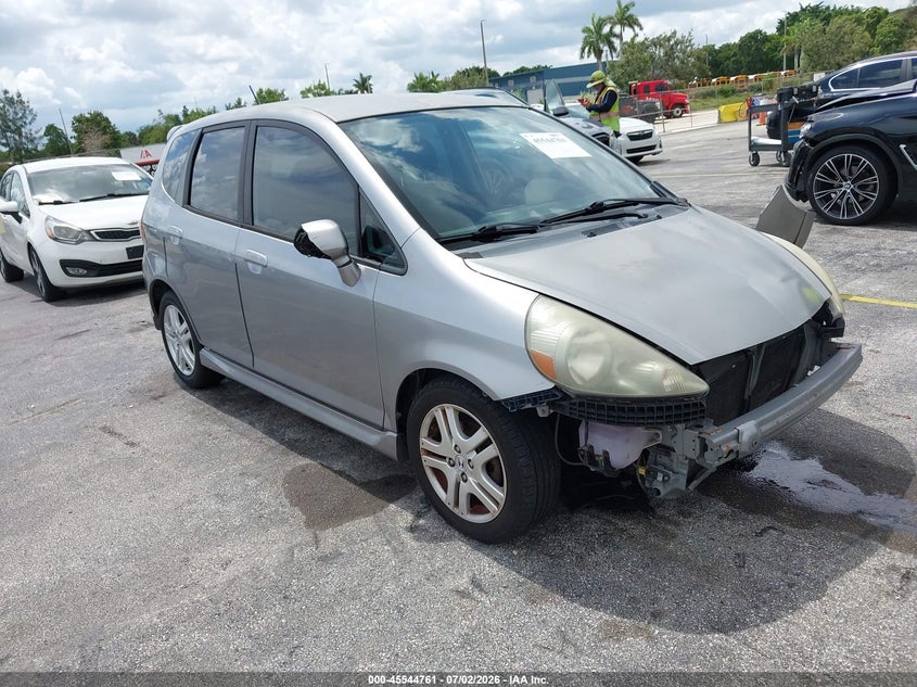 2007 Honda Fit VIN JHMGD38657S052864 IAAI salvage auction — NORMAL WEAR, Clear (Florida), sold $700 on 2026-07-09 (photo 1)
