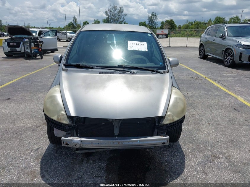 2007 Honda Fit VIN JHMGD38657S052864 IAAI salvage auction — NORMAL WEAR, Clear (Florida), sold $700 on 2026-07-09 (photo 6)
