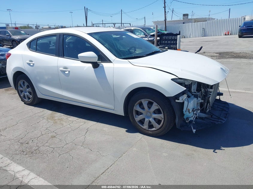 2014 Mazda 3 VIN JM1BM1U77E1180265 IAAI salvage auction — FRONT END, Salvage (California), sold $1,450 on 2026-07-17 (photo 1)