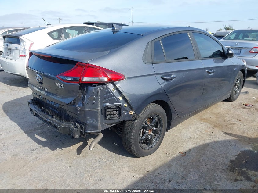 2019 Hyundai Ioniq hybrid VIN KMHC65LC3KU162338 IAAI salvage auction — NORMAL WEAR, App For Dup Clear (California), sold $25 on 2026-07-09 (photo 4)