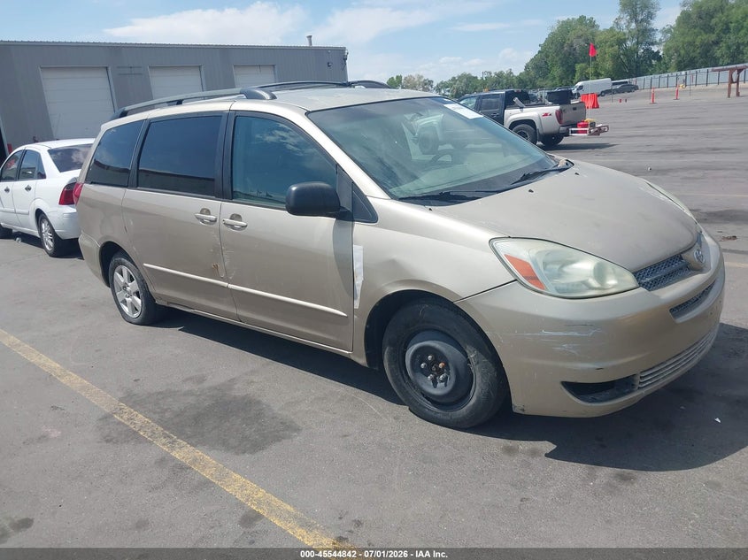 2004 Toyota Sienna VIN 5TDZA23C54S121292 IAAI salvage auction — NORMAL WEAR, Clear (Utah), sold $325 on 2026-07-09 (photo 1)