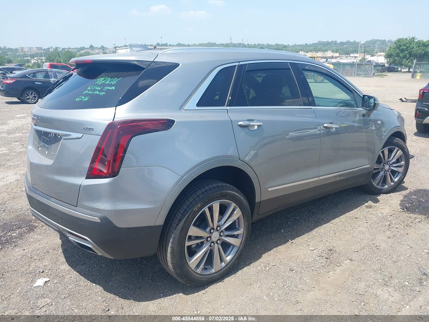 2025 Cadillac Xt5 VIN 1GYKNDRSXSZ151023 IAAI salvage auction — LEFT FRONT, Salvage Title, sold $14,600 on 2026-08-14 (photo 4)