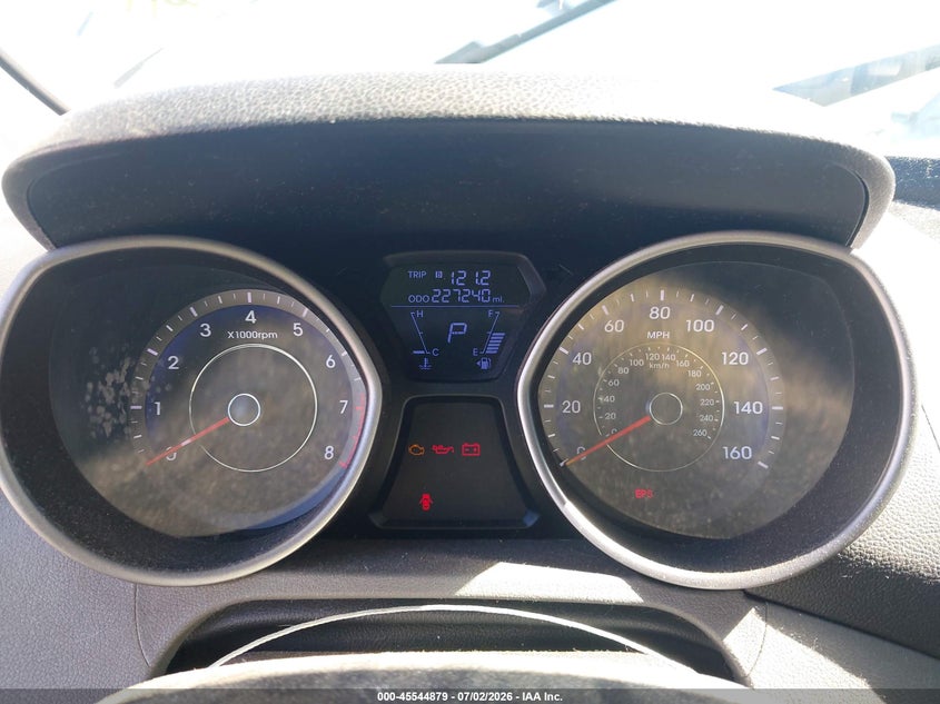 2011 Hyundai Elantra VIN KMHDH4AE2BU152493 IAAI salvage auction — FRONT & REAR, Salvage (Arizona), sold $450 on 2026-07-10 (photo 7)
