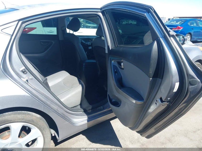 2011 Hyundai Elantra VIN KMHDH4AE2BU152493 IAAI salvage auction — FRONT & REAR, Salvage (Arizona), sold $450 on 2026-07-10 (photo 8)