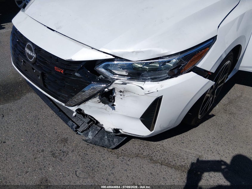 2025 Nissan Sentra VIN 3N1AB8DV9SY367445 IAAI salvage auction — LEFT FRONT, Salvage Title, sold $7,600 on 2026-07-29 (photo 6)