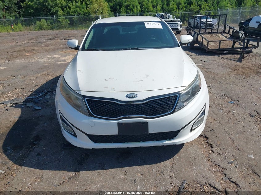 2015 Kia Optima VIN KNAGM4A76F5635822 IAAI salvage auction — NORMAL WEAR, Clear (Mississippi), sold $325 on 2026-07-29 (photo 6)