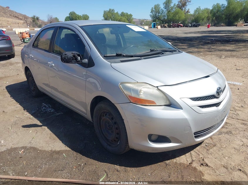 2008 Toyota Yaris VIN JTDBT923681234144 IAAI salvage auction — LEFT REAR, Salvage (California), sold $500 on 2026-07-28 (photo 1)