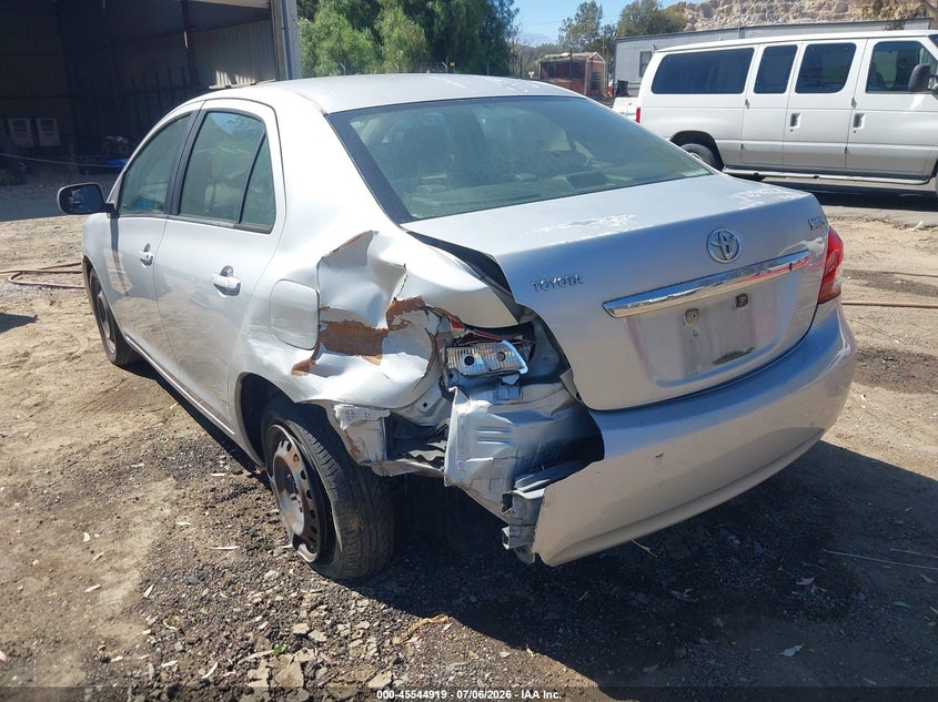 2008 Toyota Yaris VIN JTDBT923681234144 IAAI salvage auction — LEFT REAR, Salvage (California), sold $500 on 2026-07-28 (photo 3)