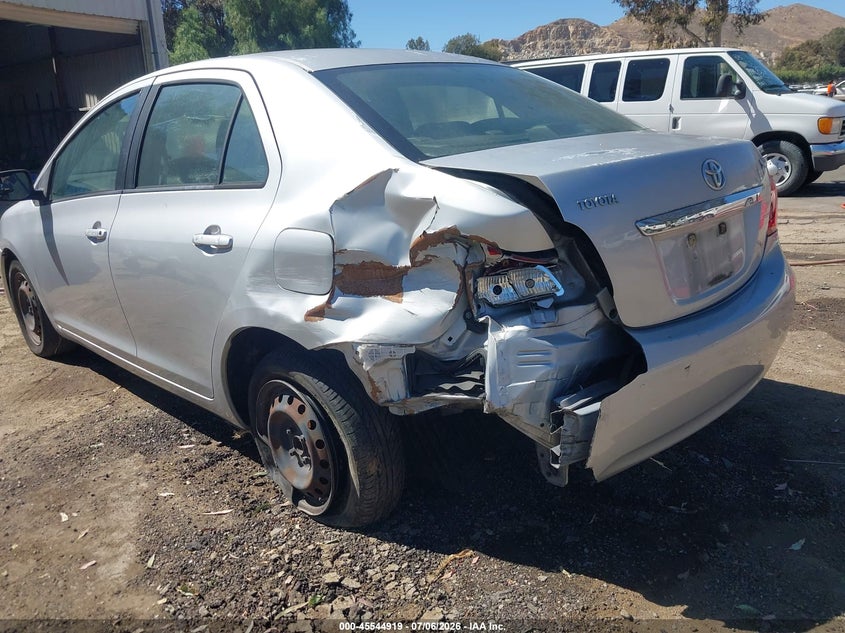 2008 Toyota Yaris VIN JTDBT923681234144 IAAI salvage auction — LEFT REAR, Salvage (California), sold $500 on 2026-07-28 (photo 6)