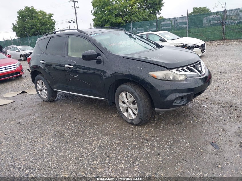 2013 Nissan Murano VIN JN8AZ1MW4DW319424 IAAI salvage auction — REAR END, Salvage (Pennsylvania), sold $25 on 2026-07-24 (photo 1)