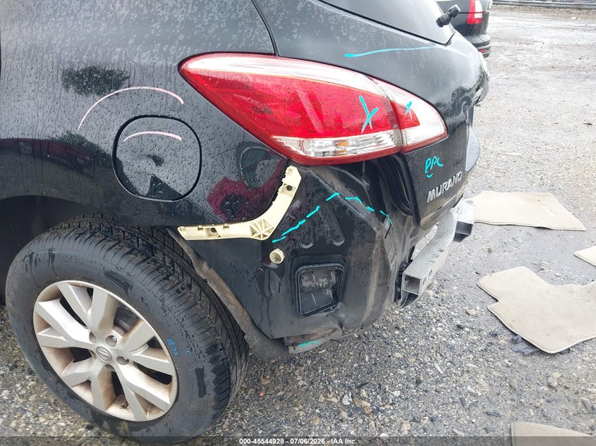 2013 Nissan Murano VIN JN8AZ1MW4DW319424 IAAI salvage auction — REAR END, Salvage (Pennsylvania), sold $25 on 2026-07-24 (photo 6)