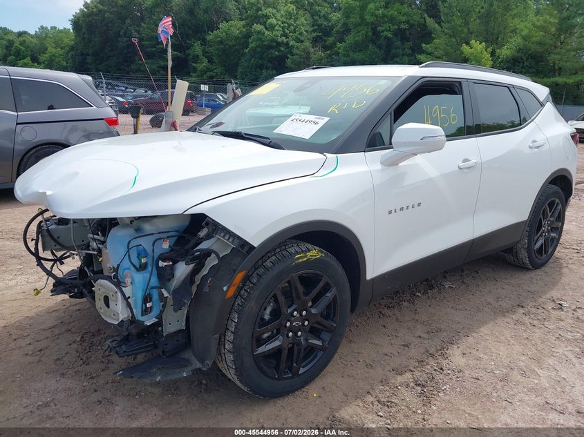 2022 Chevrolet Blazer VIN 3GNKBDRS6NS209149 IAAI salvage auction — FRONT END, Salvage Title, sold $7,000 on 2026-07-26 (photo 2)
