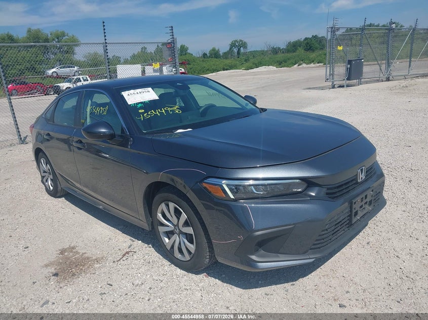 2024 Honda Civic VIN 2HGFE2F21RH588467 IAAI salvage auction — REAR END, Wait Title, sold $8,600 on 2026-08-22 (photo 1)