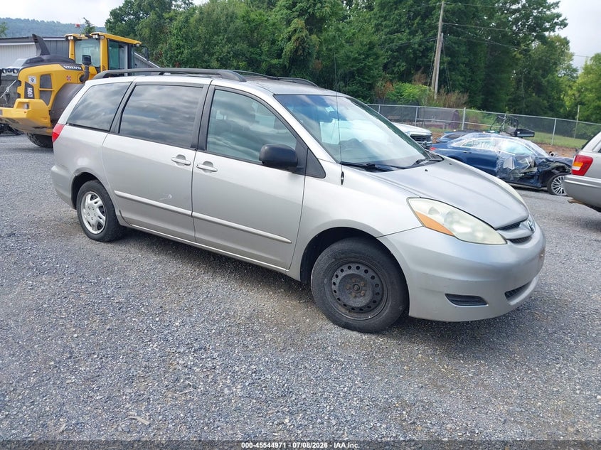 2006 Toyota Sienna VIN 5TDZA23C56S436175 IAAI salvage auction — NORMAL WEAR, Clear (Virginia), sold $475 on 2026-07-14 (photo 1)