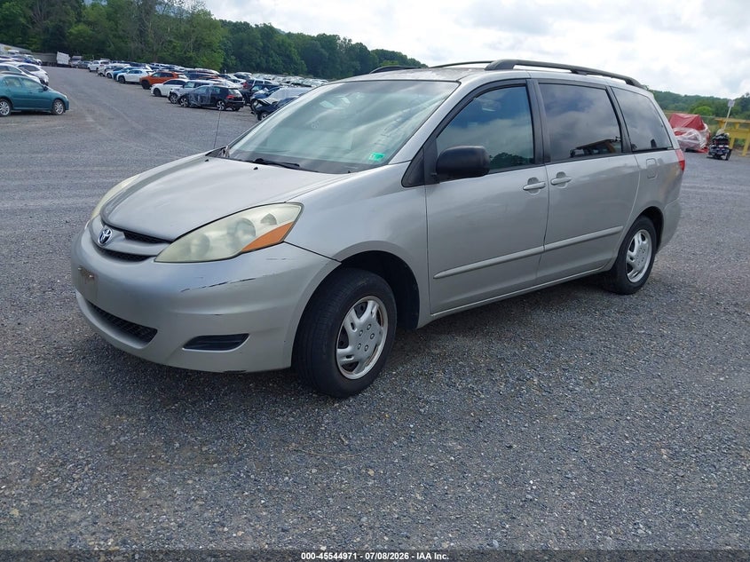 2006 Toyota Sienna VIN 5TDZA23C56S436175 IAAI salvage auction — NORMAL WEAR, Clear (Virginia), sold $475 on 2026-07-14 (photo 2)