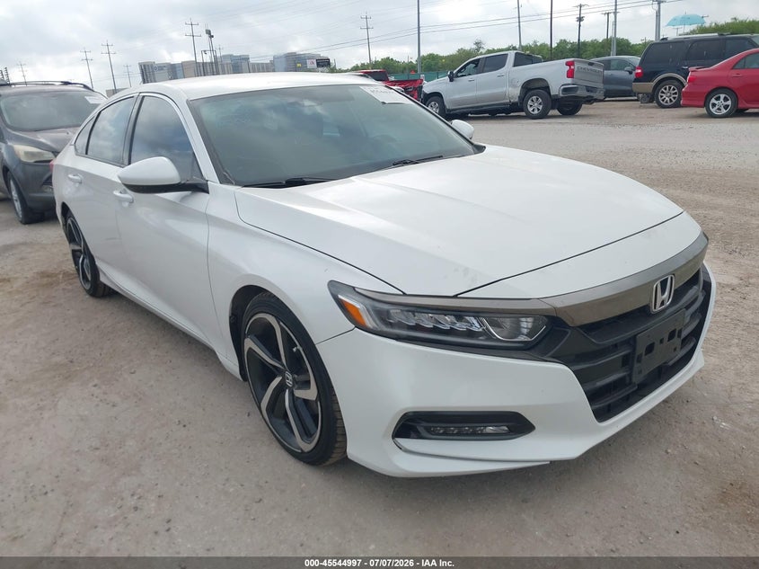 2019 Honda Accord VIN 1HGCV1F36KA107462 IAAI salvage auction — THEFT, Original (Texas), sold $10,000 on 2026-07-27 (photo 1)