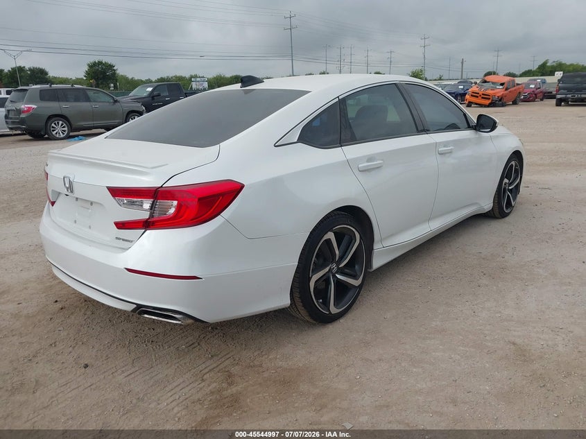 2019 Honda Accord VIN 1HGCV1F36KA107462 IAAI salvage auction — THEFT, Original (Texas), sold $10,000 on 2026-07-27 (photo 4)