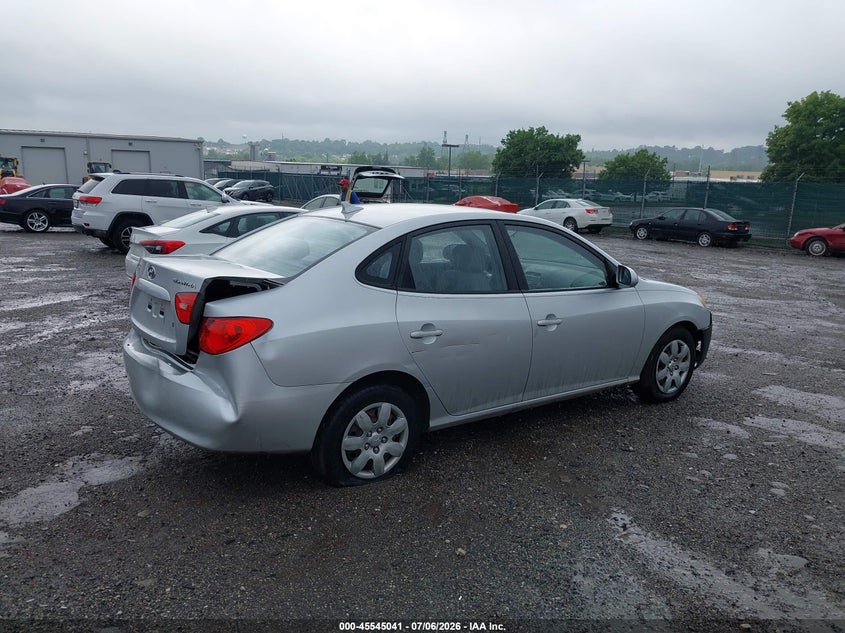 2009 Hyundai Elantra VIN KMHDU46DX9U675721 IAAI salvage auction — REAR END, Salvage (Pennsylvania), sold $350 on 2026-07-24 (photo 4)