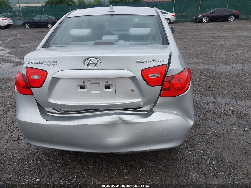 2009 Hyundai Elantra VIN KMHDU46DX9U675721 IAAI salvage auction — REAR END, Salvage (Pennsylvania), sold $350 on 2026-07-24 (photo 6)