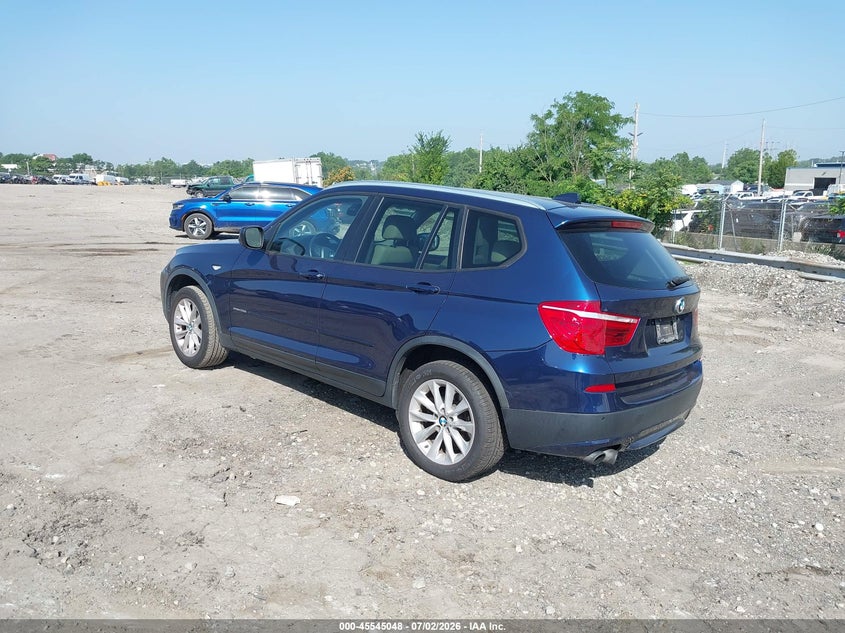 2013 BMW X3 VIN 5UXWX9C53D0A09090 IAAI salvage auction — NORMAL WEAR, Clear (Pennsylvania), sold $750 on 2026-07-31 (photo 3)