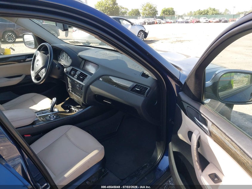 2013 BMW X3 VIN 5UXWX9C53D0A09090 IAAI salvage auction — NORMAL WEAR, Clear (Pennsylvania), sold $750 on 2026-07-31 (photo 5)