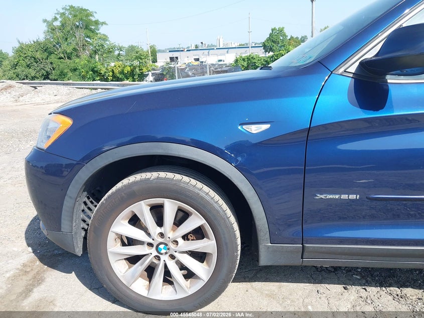 2013 BMW X3 VIN 5UXWX9C53D0A09090 IAAI salvage auction — NORMAL WEAR, Clear (Pennsylvania), sold $750 on 2026-07-31 (photo 6)