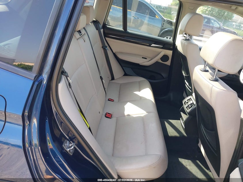 2013 BMW X3 VIN 5UXWX9C53D0A09090 IAAI salvage auction — NORMAL WEAR, Clear (Pennsylvania), sold $750 on 2026-07-31 (photo 8)