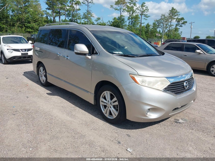 2013 Nissan Quest VIN JN8AE2KP1D9062220 IAAI salvage auction — NORMAL WEAR, Clear (Florida), sold $1,400 on 2026-07-14 (photo 1)