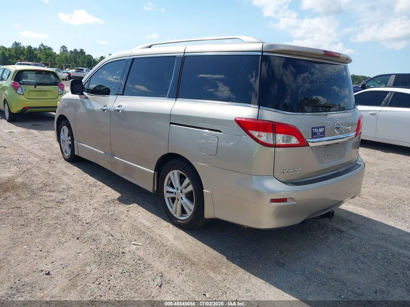 2013 Nissan Quest VIN JN8AE2KP1D9062220 IAAI salvage auction — NORMAL WEAR, Clear (Florida), sold $1,400 on 2026-07-14 (photo 3)
