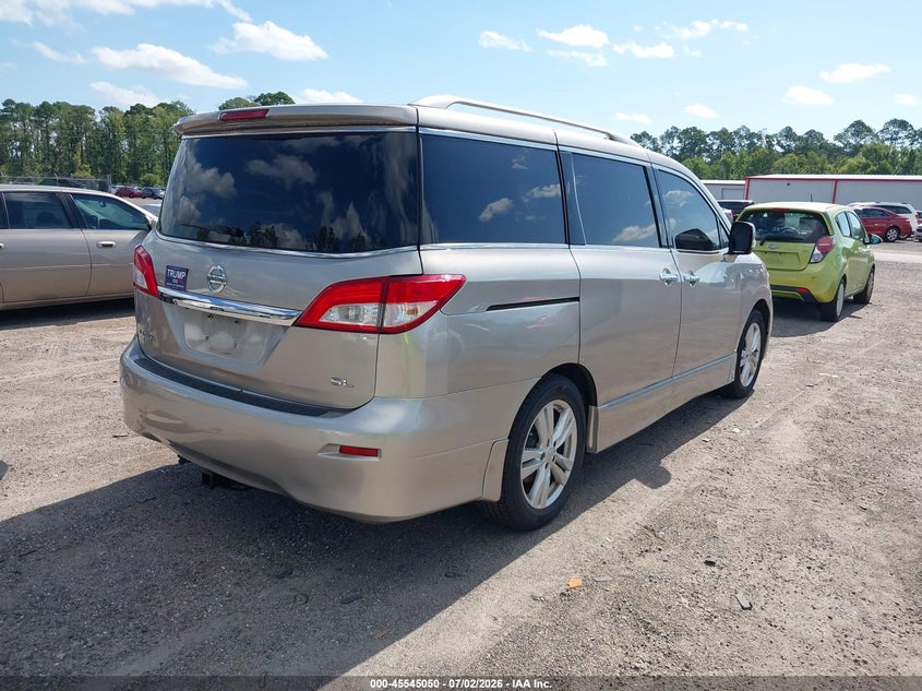 2013 Nissan Quest VIN JN8AE2KP1D9062220 IAAI salvage auction — NORMAL WEAR, Clear (Florida), sold $1,400 on 2026-07-14 (photo 4)
