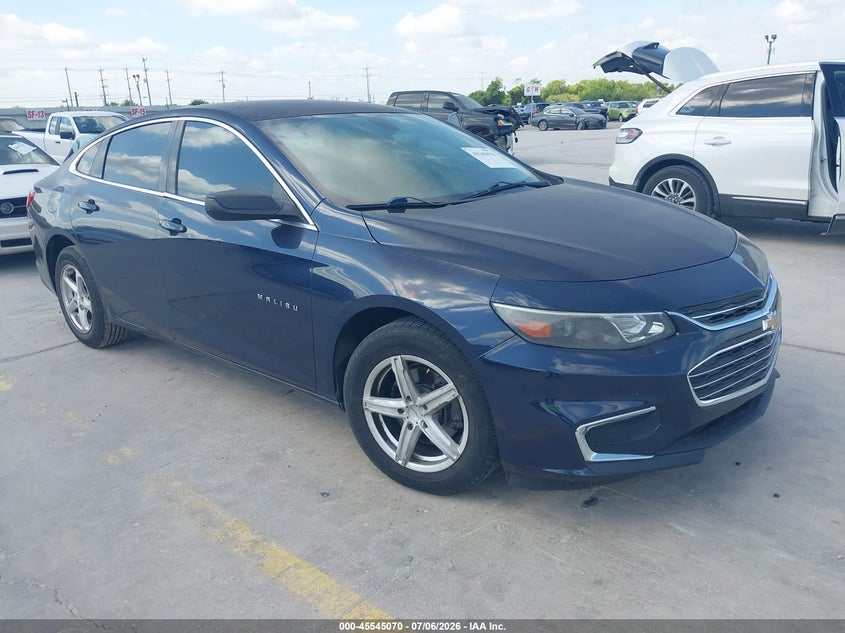 2016 Chevrolet Malibu VIN 1G1ZB5ST5GF282321 IAAI salvage auction — FRONT END, Salvage (Texas), sold $1,200 on 2026-07-19 (photo 1)