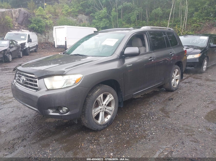 2009 Toyota Highlander VIN JTEES43A392123798 IAAI salvage auction — NORMAL WEAR, Clear (Rhode Island), sold $2,225 on 2026-07-28 (photo 2)