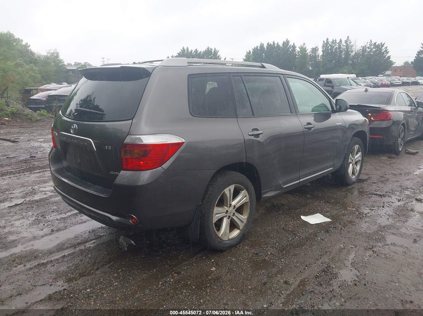 2009 Toyota Highlander VIN JTEES43A392123798 IAAI salvage auction — NORMAL WEAR, Clear (Rhode Island), sold $2,225 on 2026-07-28 (photo 4)