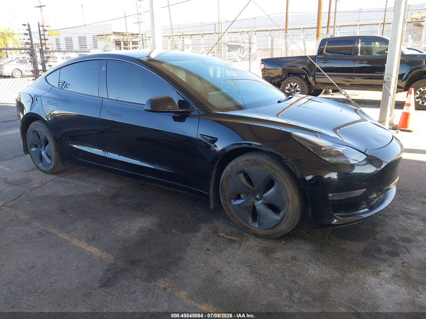 2023 Tesla Model 3 VIN 5YJ3E1EB4PF655367 — IAAI salvage auction photo